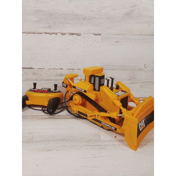 Caterpillar Wired Remote Control Backhoe / Excavator Toy Tested And Works - Picture 8 of 12